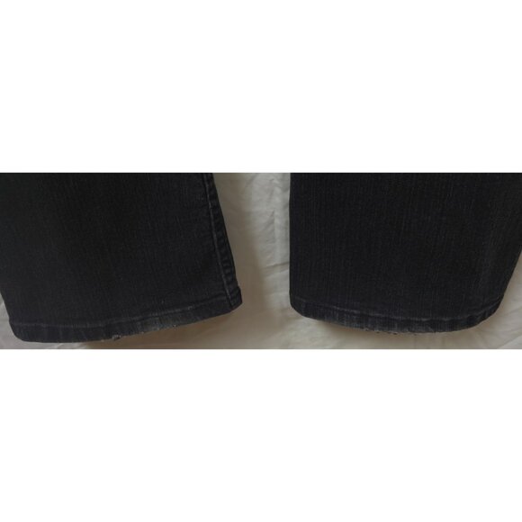 Riders By Lee Jeans Women Size 12L (32x34) Mid Rise Boot Cut Black Denim Jeans - Picture 12 of 15